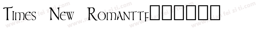 Times New Romanttf字体转换